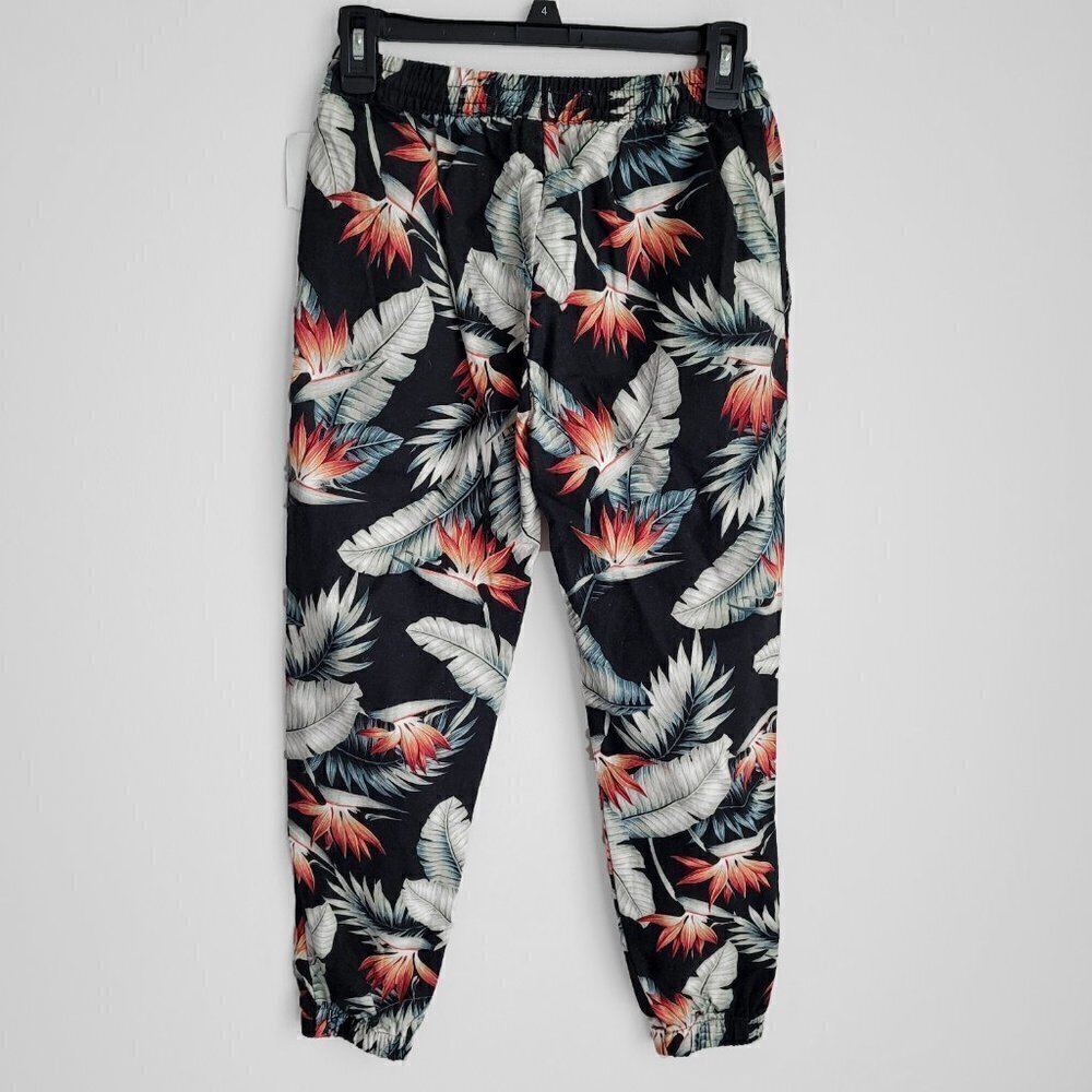 NWT Baldwin Denim Tropical Flax Blend Pull On Elastic Waist Boho Ankle Pants - Picture 9 of 12